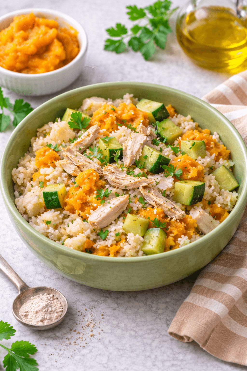 Chicken and pumpkin gentle digestion bowl