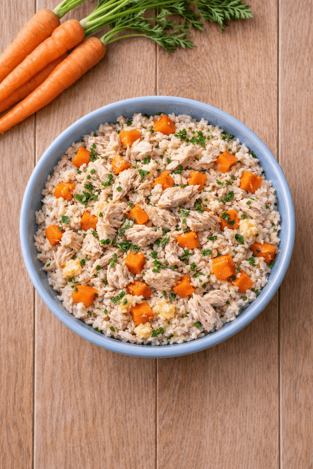 Turkey and carrot soft senior bowl